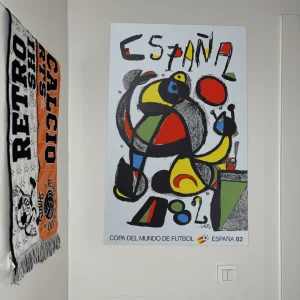 Póster España Mundial 1982 Joan Miró «La Fiesta» Impresión Original