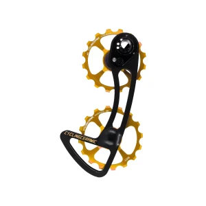 10/11V CYCLINGCERAMIC 16/16 Cambio trasero Shimano Gold Cage