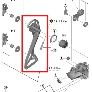 SHIMANO RD-R7150 Jaula y Tornillo Desviador Externo